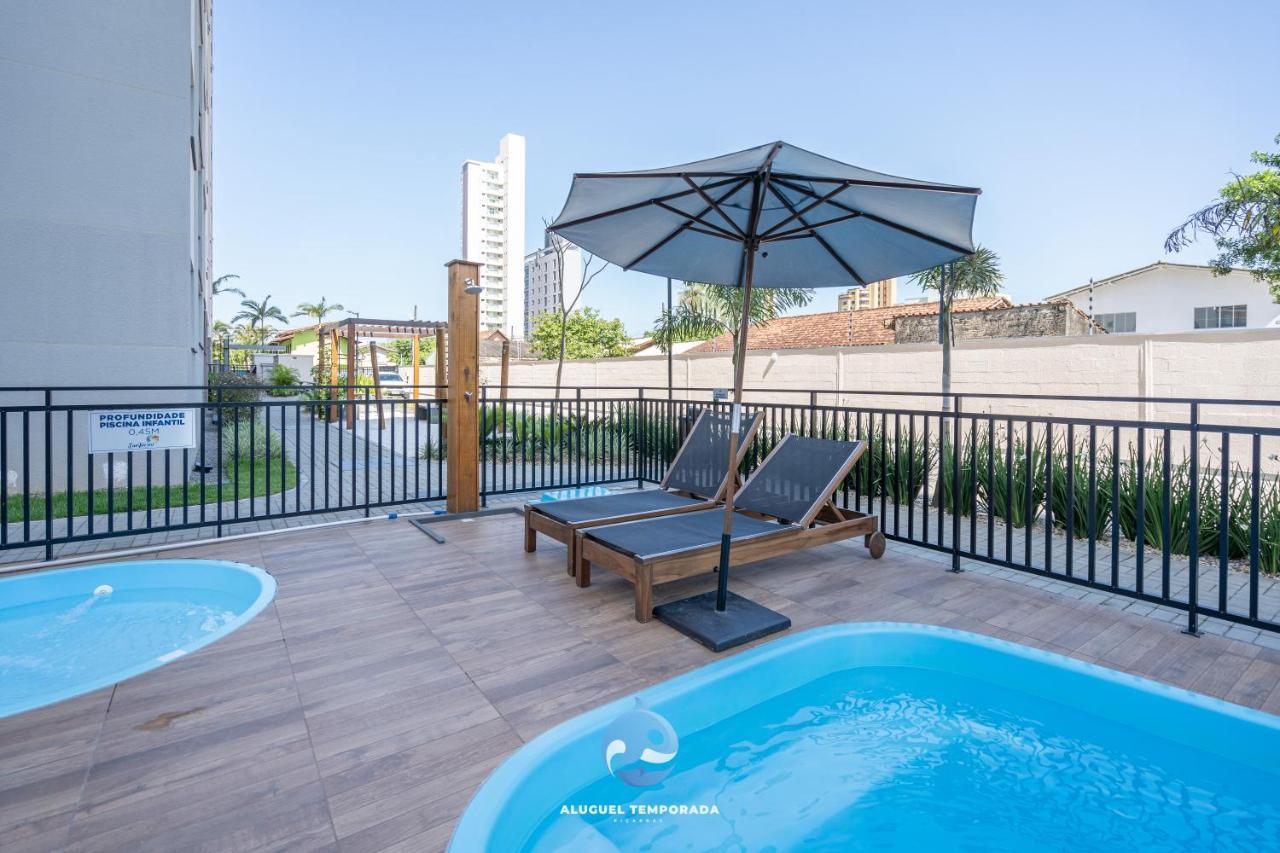 Apartamento Com Vista Mar, Ar-Condicionado, Wi-Fi Condominio Com Piscina, Quadra De Esportes Playground Infantil A 15 Minutos Do Beto Carreiro Piçarras Eksteriør billede