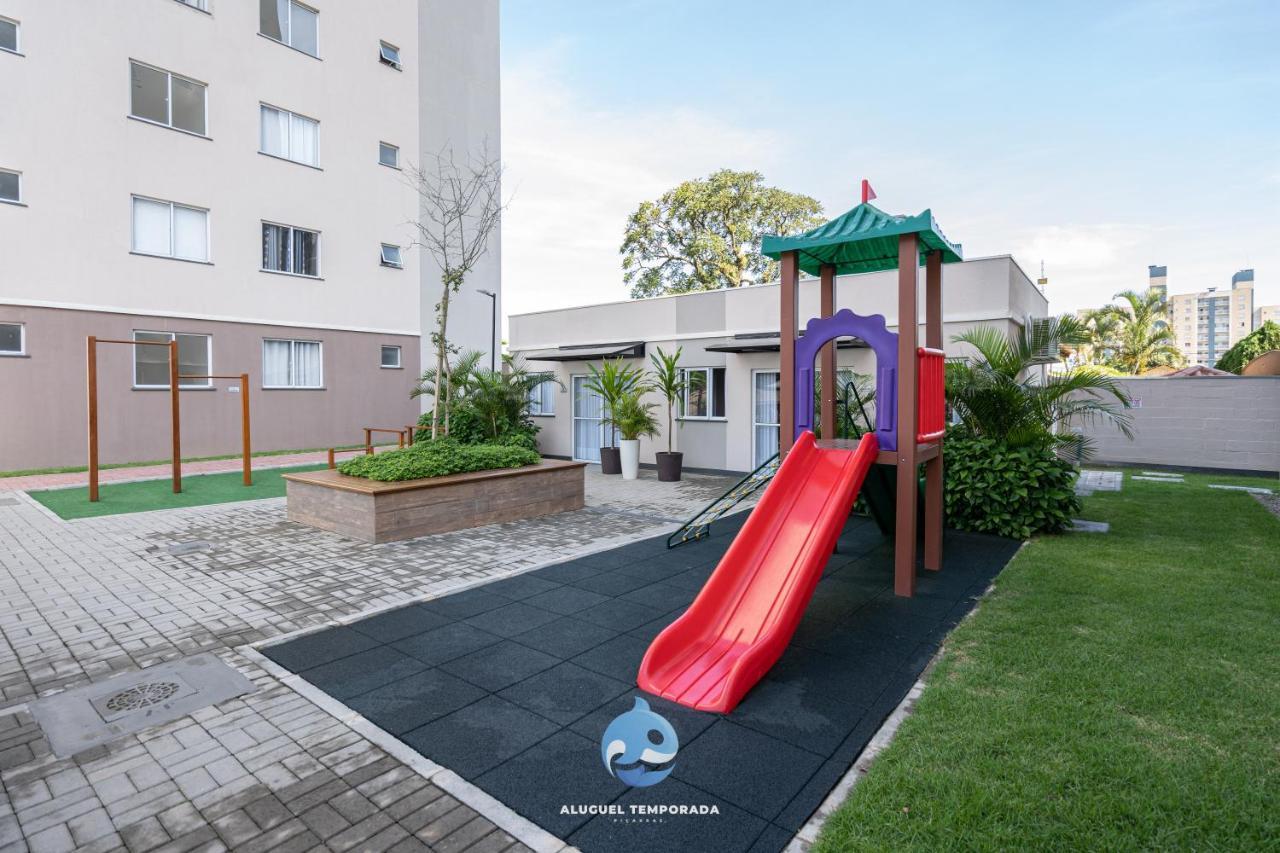 Apartamento Com Vista Mar, Ar-Condicionado, Wi-Fi Condominio Com Piscina, Quadra De Esportes Playground Infantil A 15 Minutos Do Beto Carreiro Piçarras Eksteriør billede